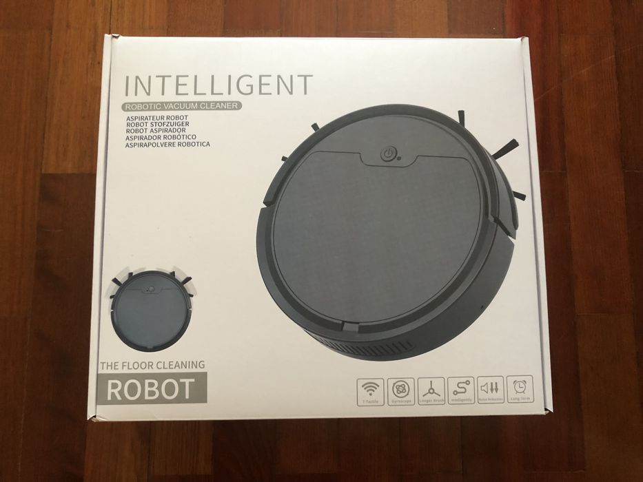 Aspirador robô giratório automático novo c/ caixa