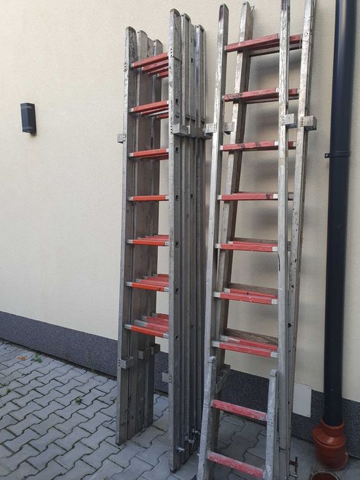 Strażackie drabiny nasadkowe