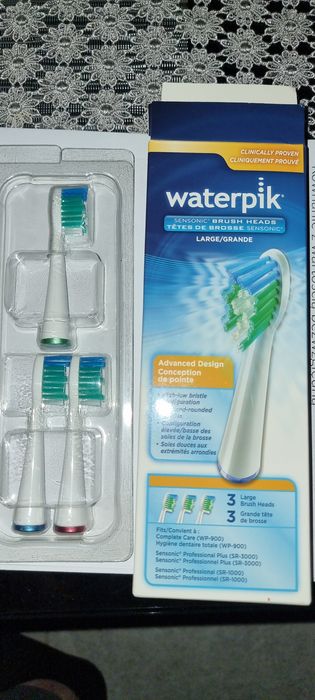 Waterpik szczoteczki wymienne do SR-1000, 3000, WP-900 (3 szt.)