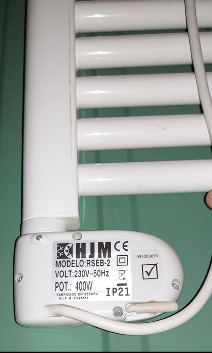 Seca toalhas HJM 400W para parede : preço mais baixo...