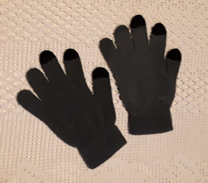 Luvas de inverno cinza rato, novas!