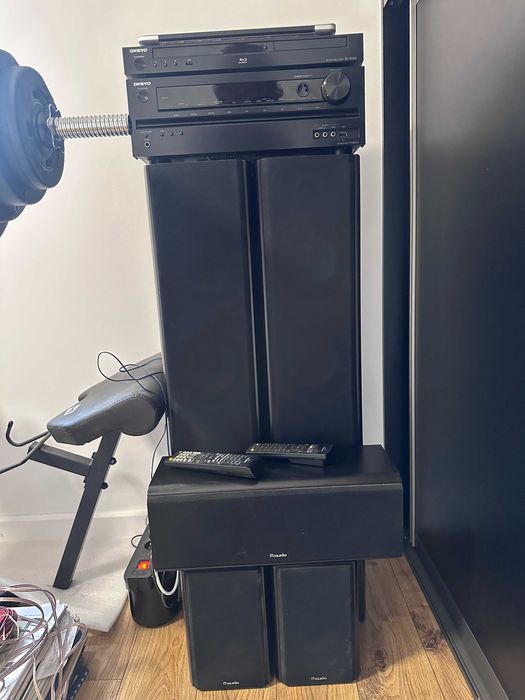 Zestaw kina domowego 5.1 Onkyo + kolumny M-Audio – Kompletny system audio