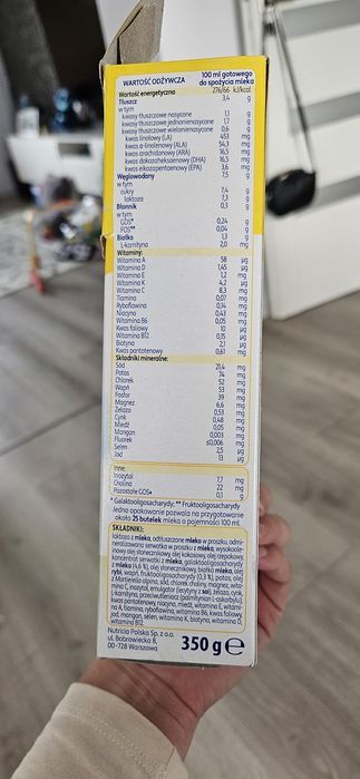 Mleko bebiko 1.    350gr