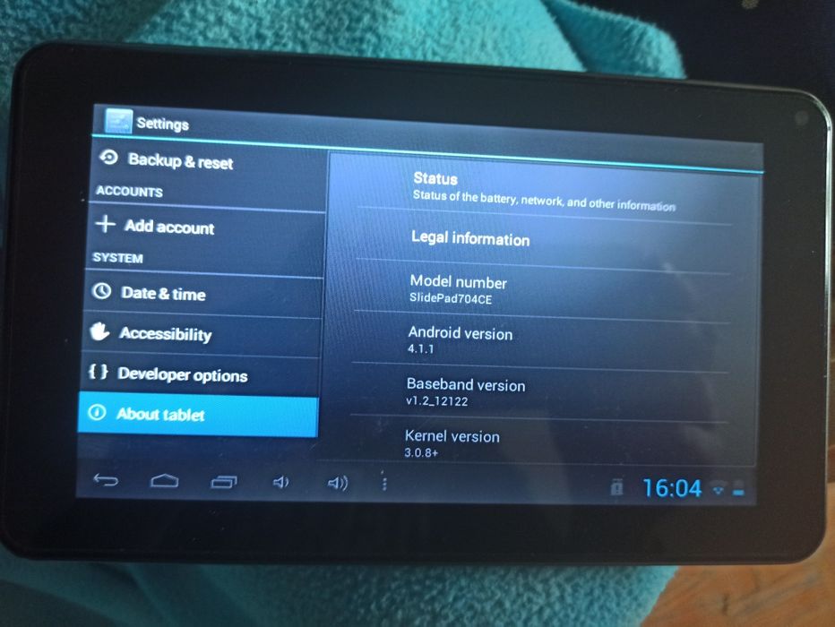 Tablet 7 memup slidepad