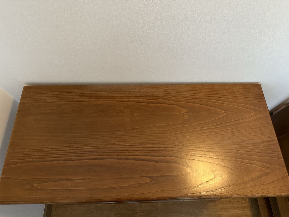 Cama de solteiro e armario em carvalho maciço