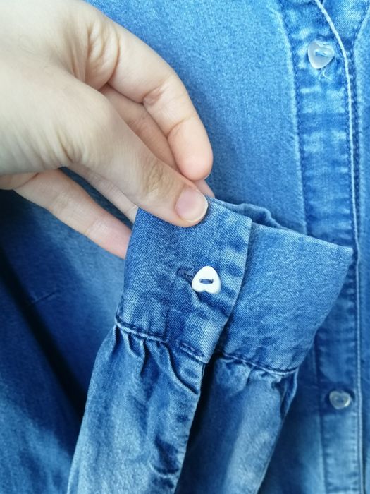 Camisa cor ganga com bordado Pieces - NOVA (ENVIO GRÁTIS)