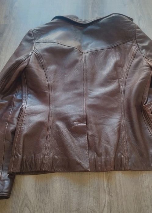 Jaqueta de couro, Massimo Dutti - tam. S