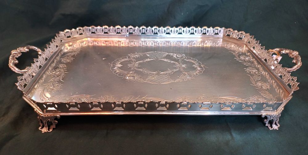 Serviço Chá Café Tabuleiro Prata