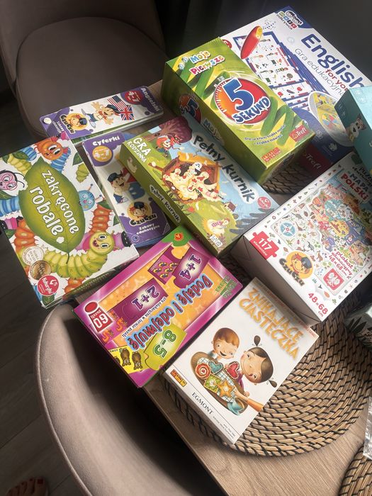 Gry, puzzle, czuczu karty zestaw