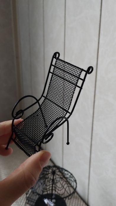 Zestaw miniatura stolik ogrodowy krzesełka Myszka Meilag