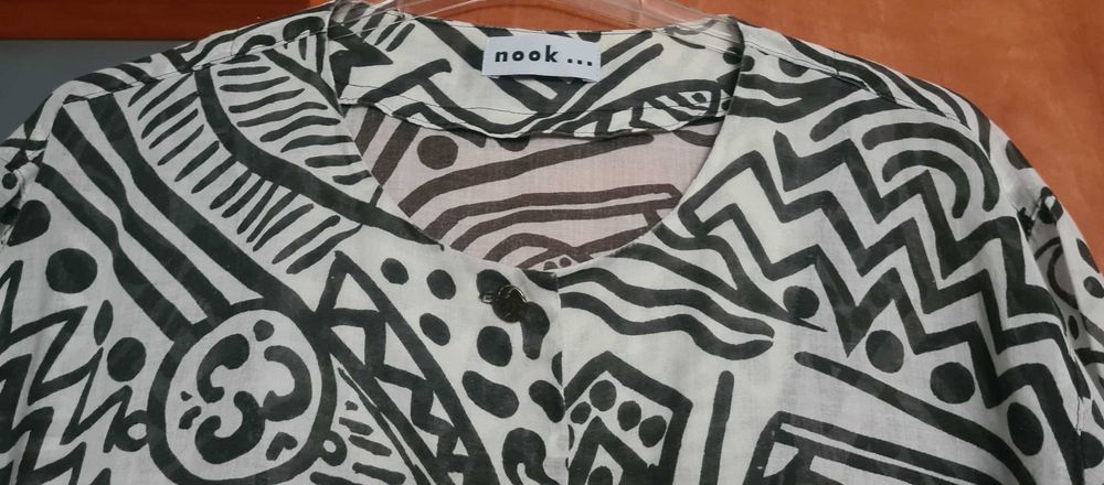 nook wzorzysta cienka narzutka,tunika roz 46