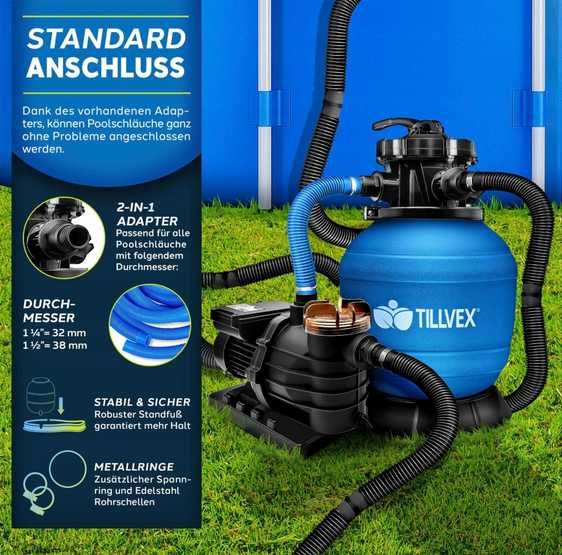 Wąż ssąco-ciśnieniowy do systemów filtrów piaskowych 10 m/ 38 mm