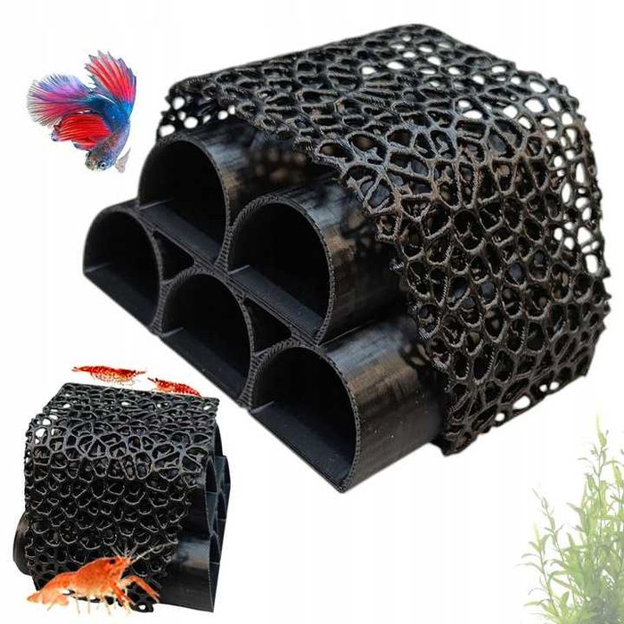 Kryjówka dla krewetek Ozdoba do akwarium Dekoracja z nakładką pod mech