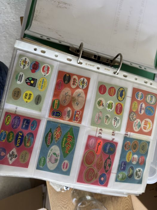 Coleção autocolantes de fruta