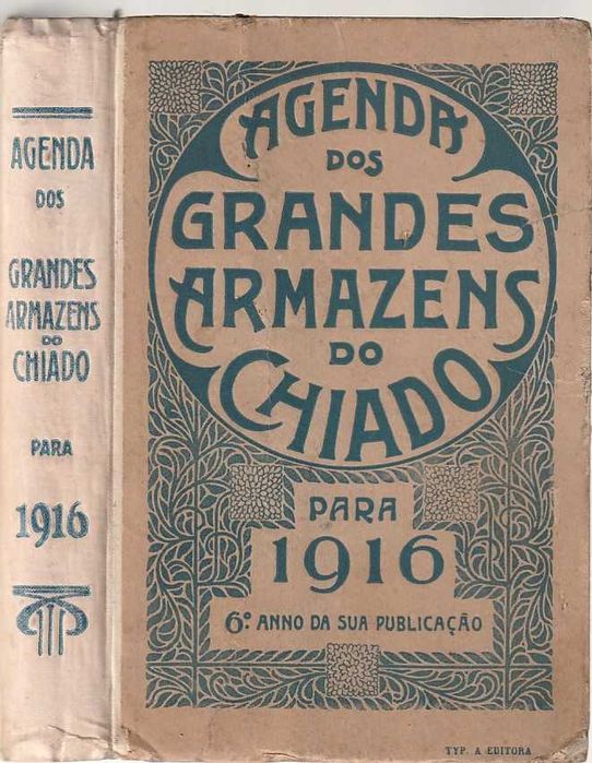 Agenda dos Grandes Armazéns do Chiado para 1916