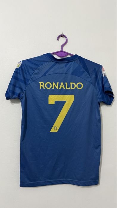 Koszulka Piłkarska Dziecięca Al Nassr #7 Ronaldo Rozmiar 164