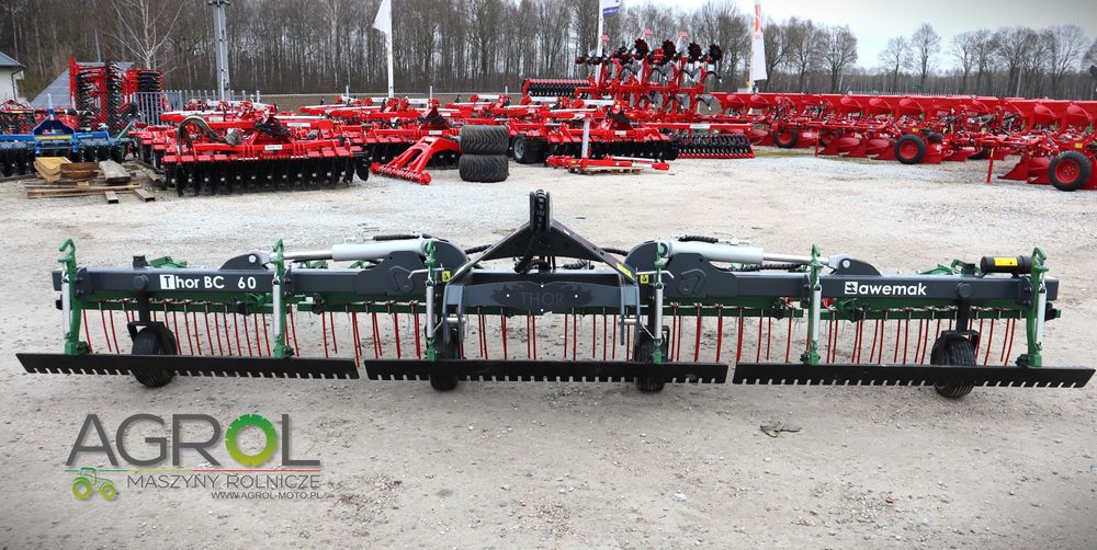 Brona chwastownik do niszczenia chwastów Izak 6m Agro-Factory Awemak