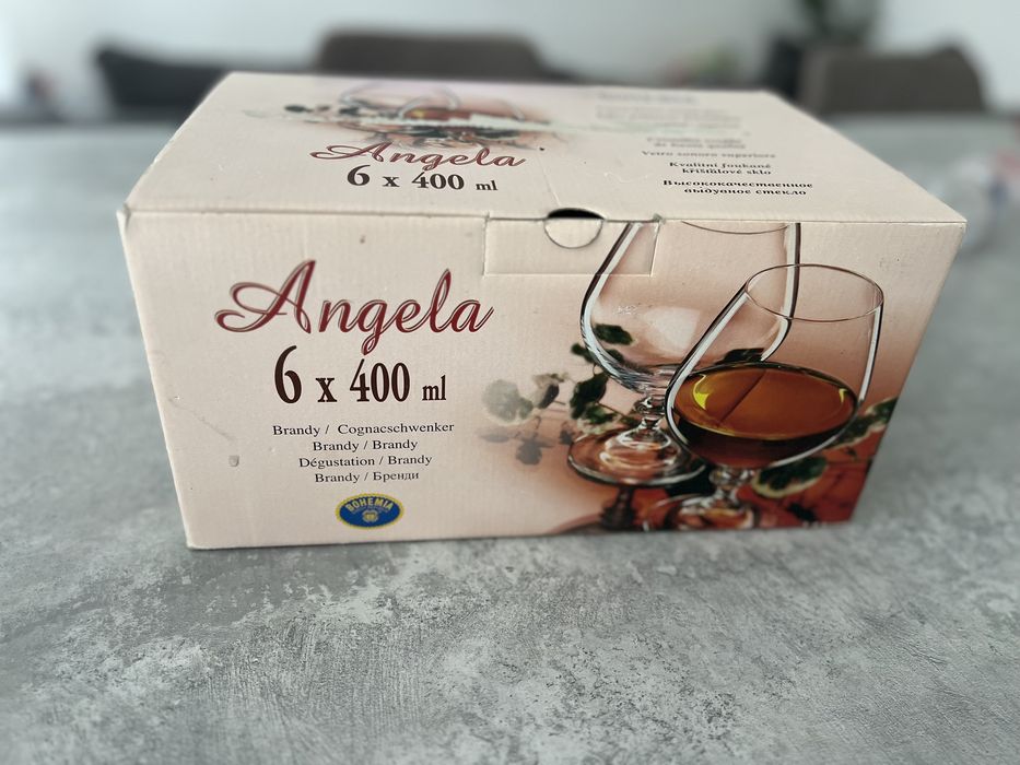 Бокали Bohemia Angela для коньяка, віскі