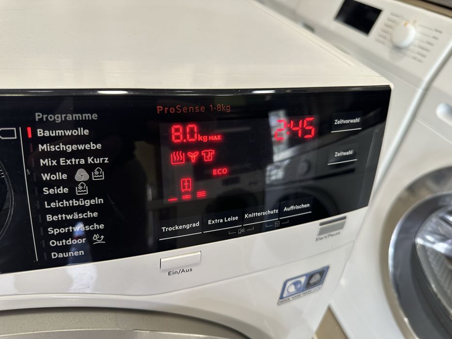 Сушильна машина AEG T8DE86685 (Німеччина) 8кг. Тепловий гасос. Лед