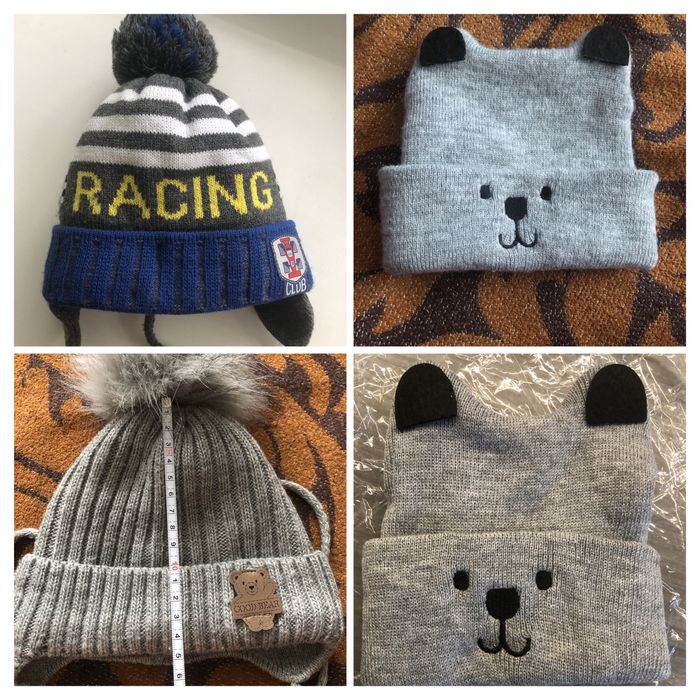 Шапки різні демісезон зима 6 міс - 1,5 р 2 роки