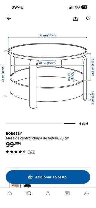 BORGEBY mesa ikea