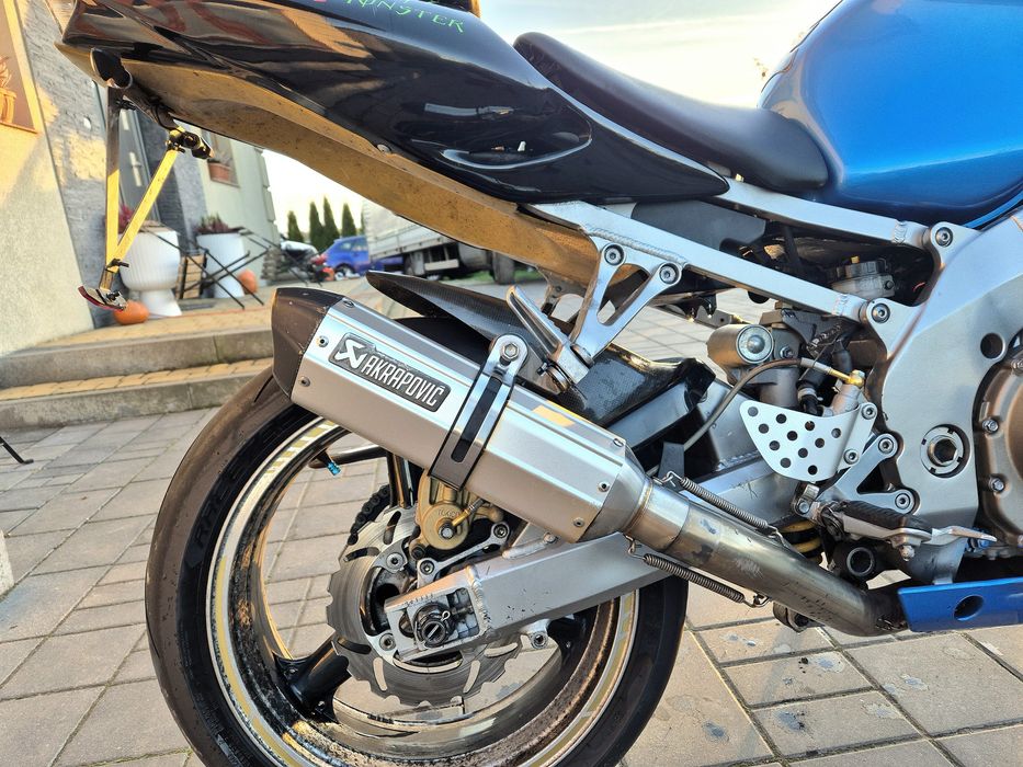 Kawasaki Ninja ZX9 z Niemiec, wydech Akrapović, zarejestrowany w