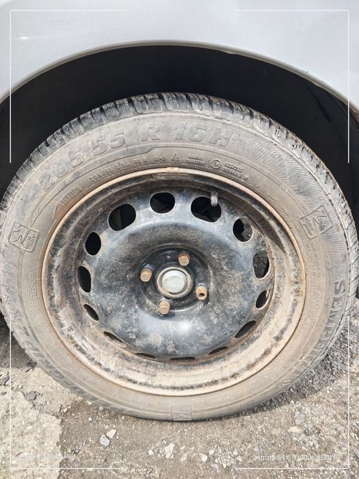 4x felgi stalowe 4x108 peugeot plus opony zimowe  205/55 r16