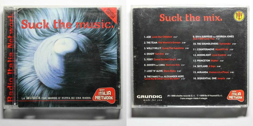 Музыкальный Диск | Suck The Music - Radio Italia Network