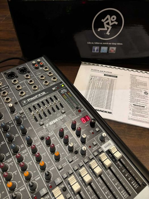 Mikser Interfejs Mackie ProFX 16 USB - zadbany w pełni sprawny!