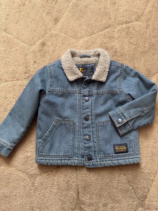 Джинсовый пиджак на овчине