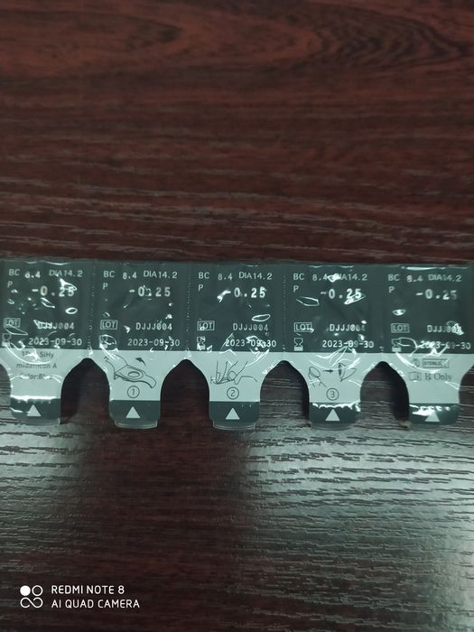 Soczewki do oczu minus 0,25