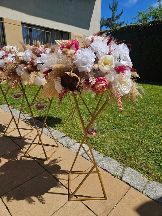 Dekoracje Kompozycje na wesele. Boho susz kwiaty