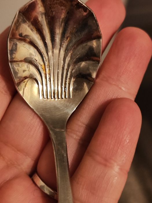 Чайная ложка, столовое серебро.клеймо