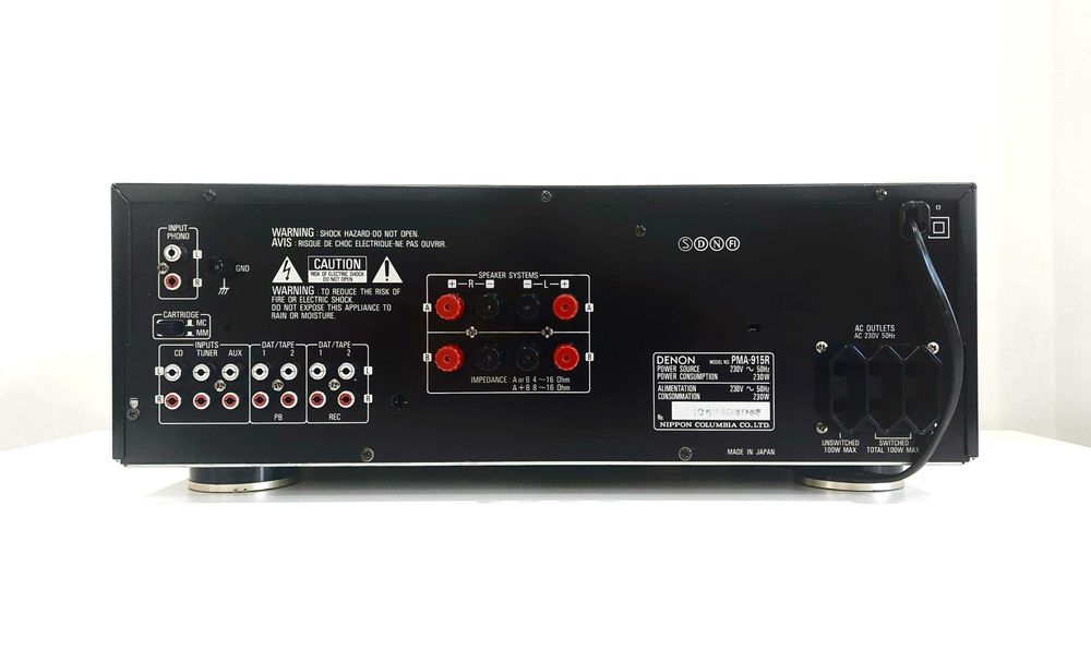 Amplificador DENON PMA-915R "Classe A; MOSFET Plus" c/2x130w*