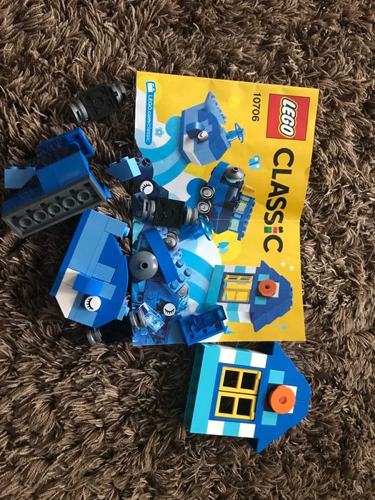Klocki lego niebieskie jak nowe