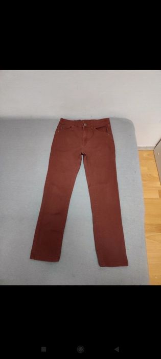 Spodnie jeansowe brązowe