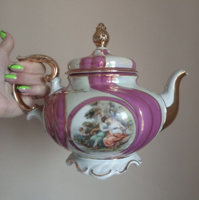 Чайный сервиз Мадонна Розовая лента поштучно, часть сервиза, остатки