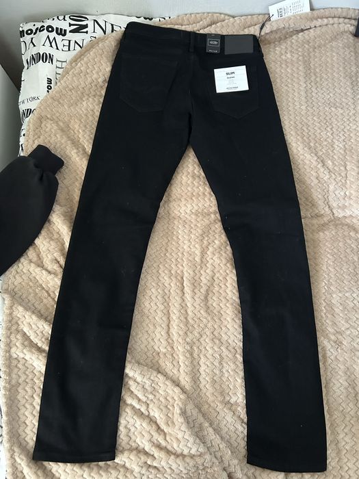 Spodnie Jack & Jones GLENN – nowe z metką, czarne, W34/L30