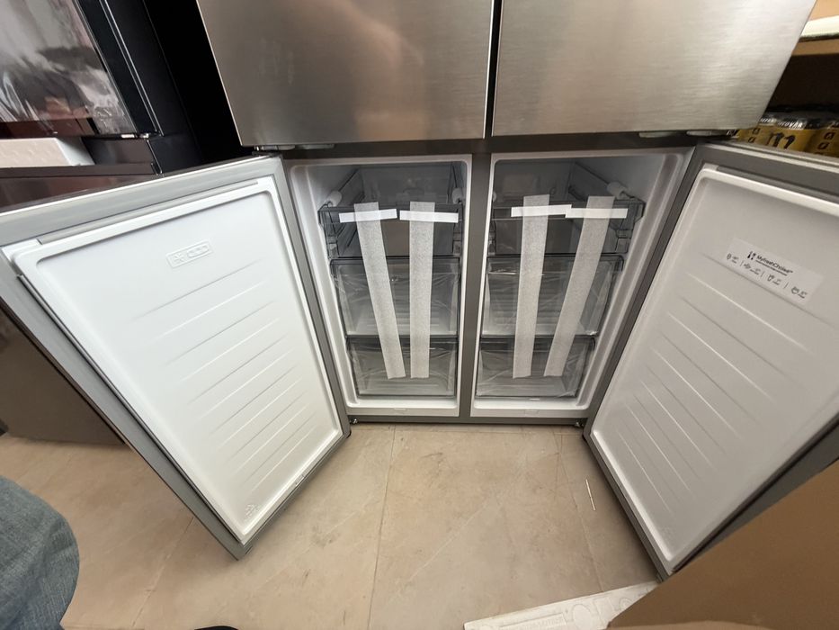 Frigorífico Americano HISENSE RQ5P470SEIE (No Frost - 178.5 cm - 483 L - Cinzento) (3 anos garantia)