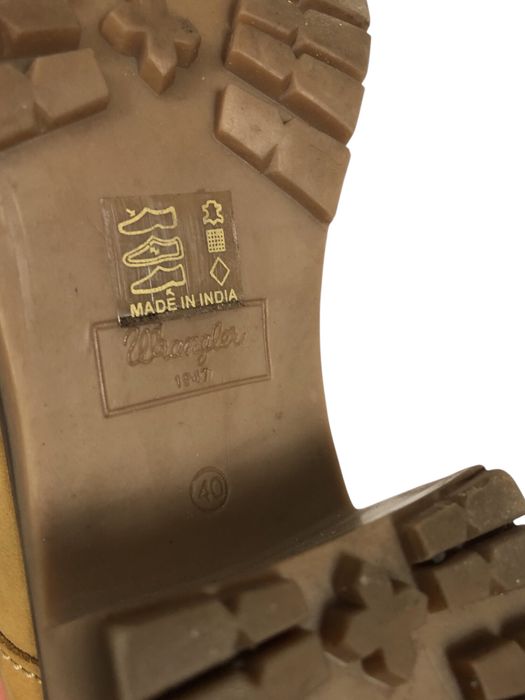 Brązowe damskie buty botki na klocku Wrangler na co dzien 40