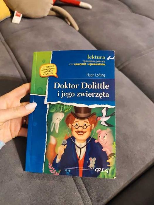 książka Doktor Dolittle i jego zwierzęta - opracowanie, H. Lofting