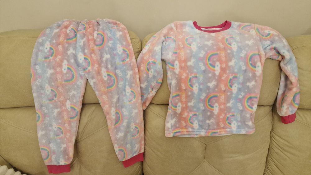 Теплі флісові піжами 110-116, 116-122