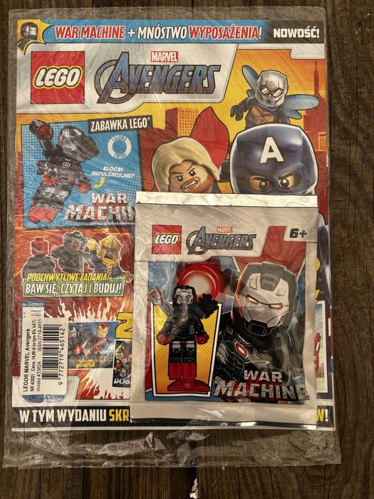 Lego marvel magazyn z saszetka war machine iron man