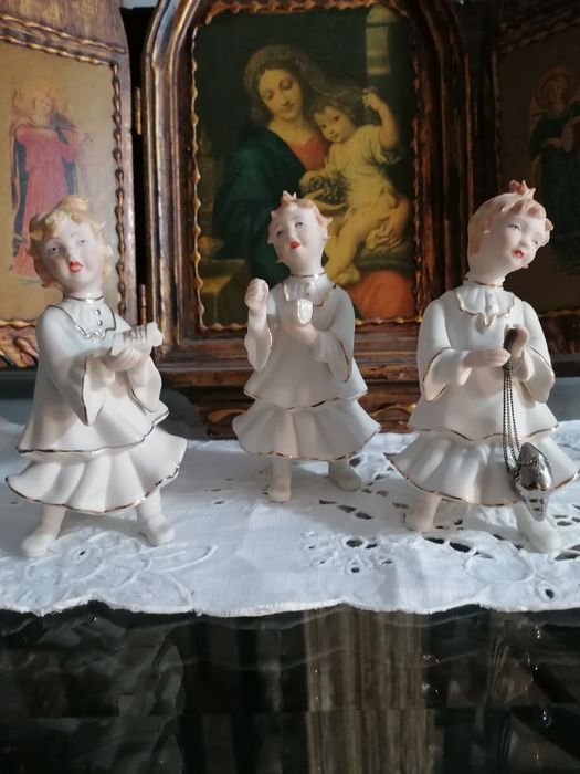 Biscuit Statuettes of Acolytes