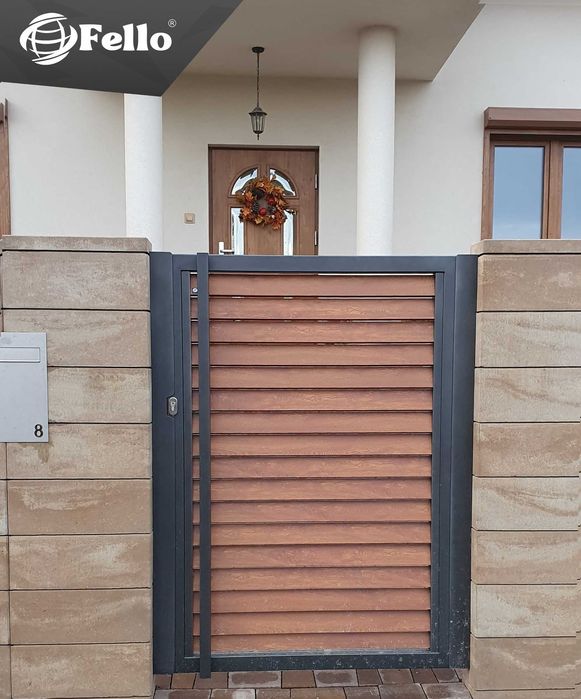 Ogrodzenie płot furtka bramka aluminium drewno imitacja na wymiar