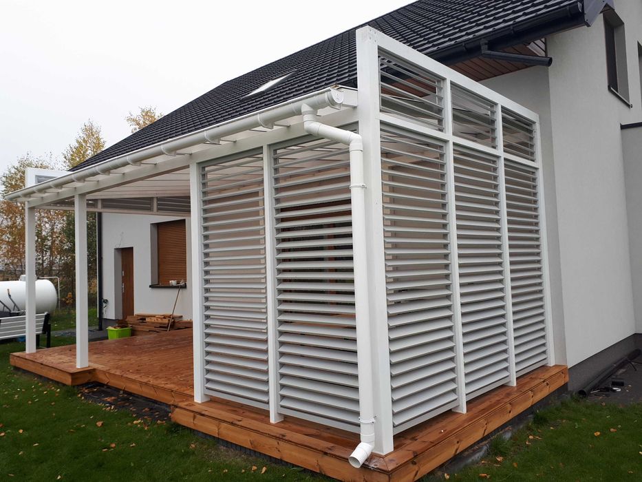 Zadaszenia Tarasów Zabudowy Różne wzory Shottersy Poliwęglan