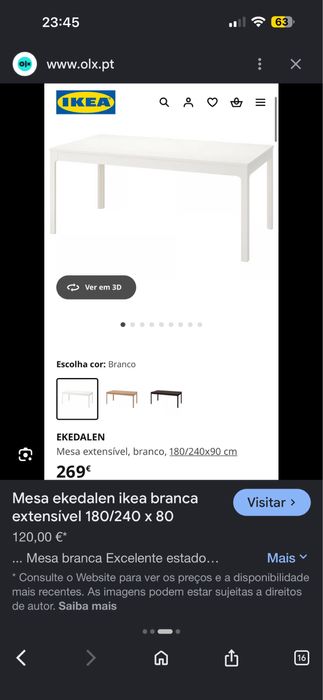 Mesa sala / cozinha