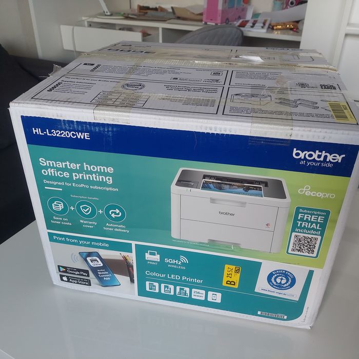Drukarka Brother HL-L3220CWE Nowa (wydrukowane 6 stron)plus nowe tonery zapas!