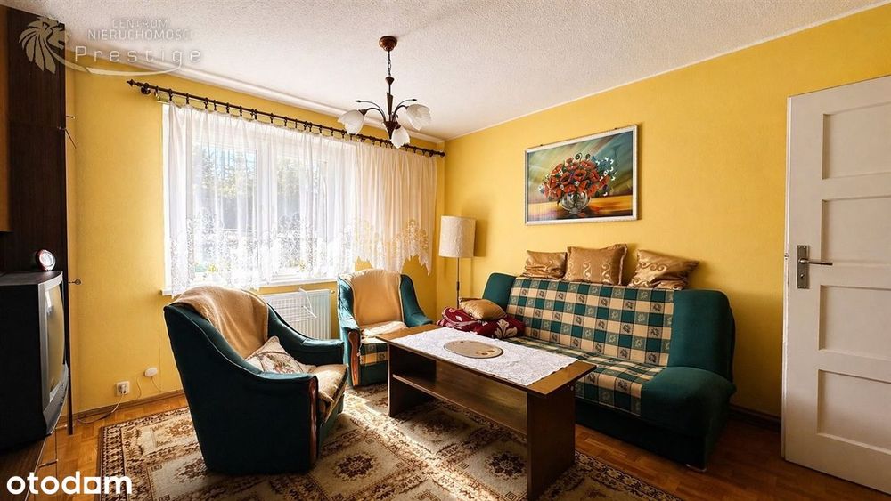 2 pokoje 45,9 m² – duża kuchnia, potencjał