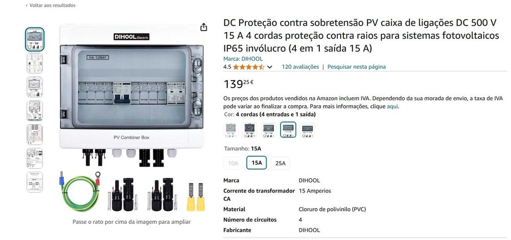 Dihool - Caixa de ligações sistemas fotovoltaicos